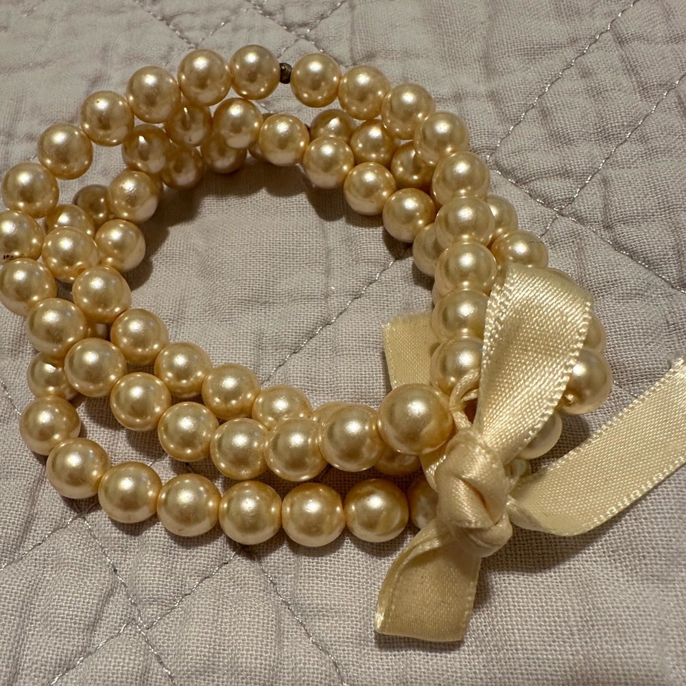 Three strand pearl bracelet from Loft